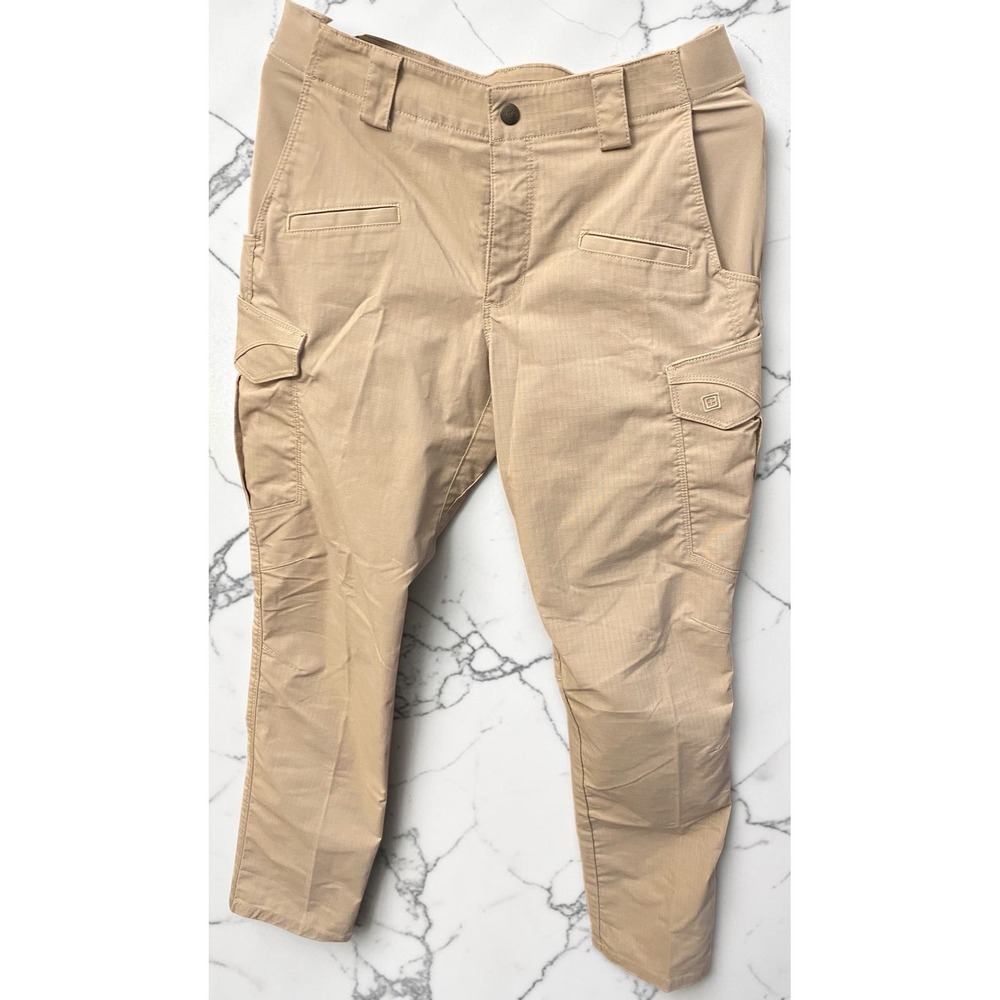 5.11 Tactical Cargo Pants Tan Ripstop Utility Outdoor Mens 32x34